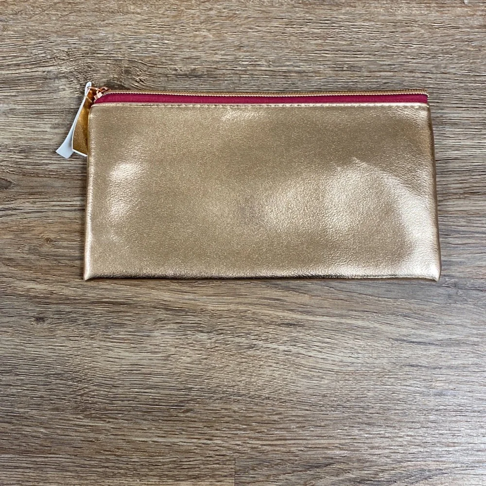 NEW Rose Gold “Happy Things” Zipper Pouch Case